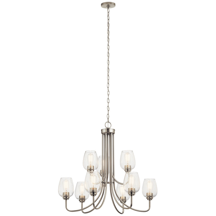 Kichler Canada - 44378NICS - Nine Light Chandelier - Valserrano - Brushed Nickel
