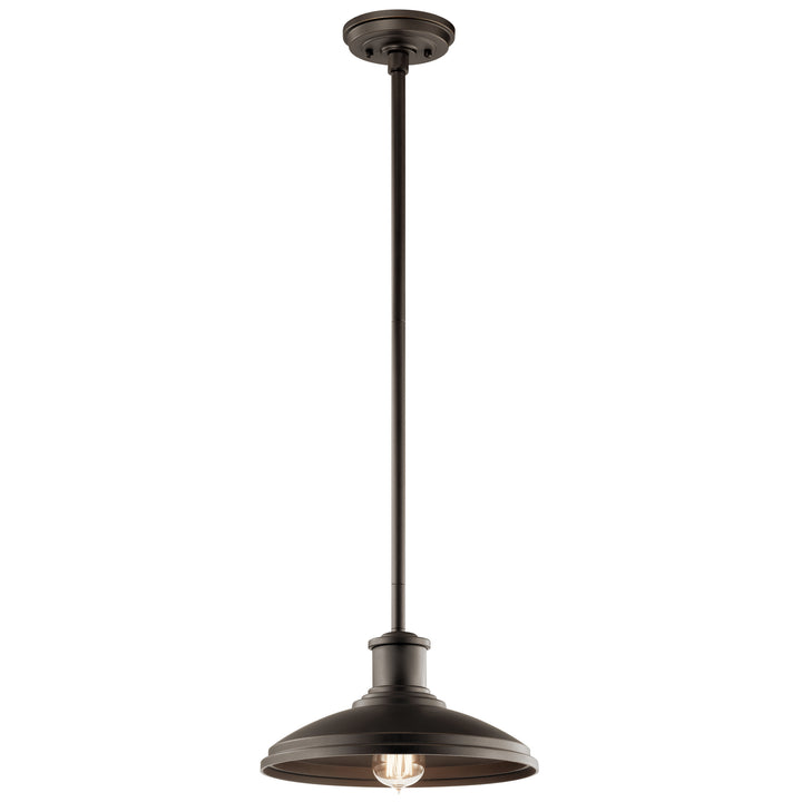 Kichler Canada - 49982OZ - One Light Outdoor Pendant/Semi Flush - Allenbury - Olde Bronze