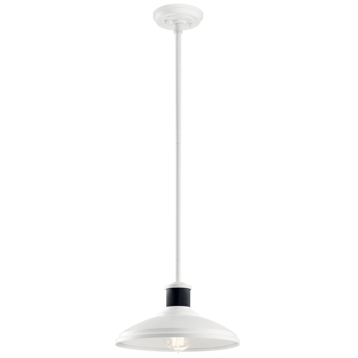 Kichler Canada - 49982WH - One Light Outdoor Pendant/Semi Flush - Allenbury - White