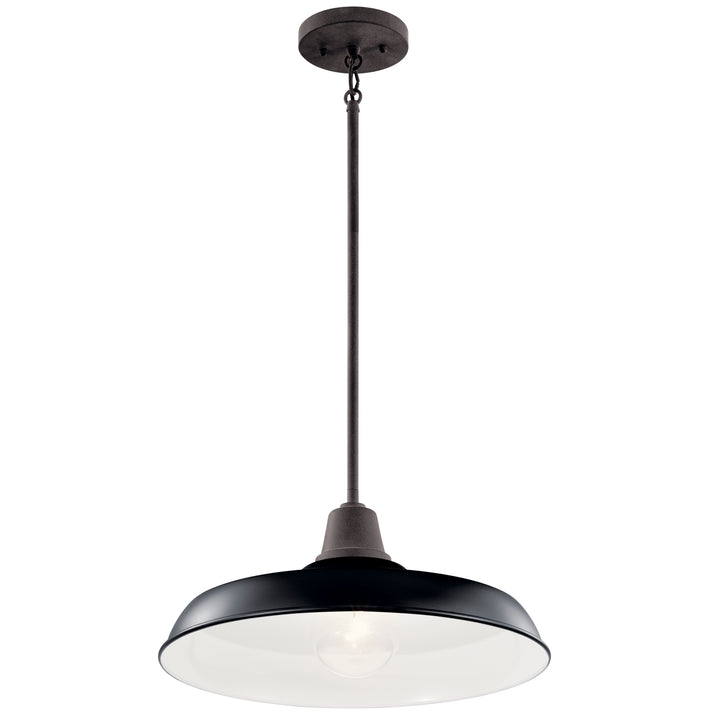 Kichler Canada - 49993BK - One Light Outdoor Pendant/Semi Flush - Pier - Black