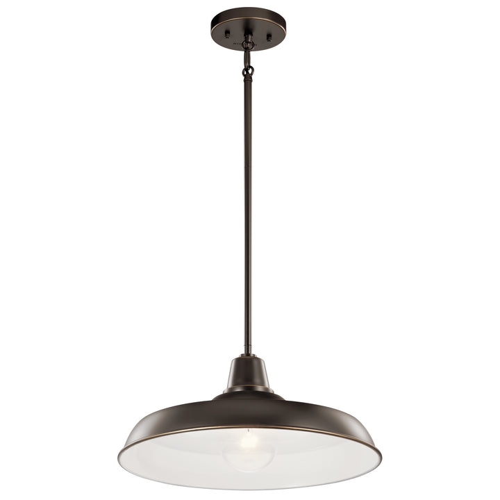 Kichler Canada - 49993OZ - One Light Outdoor Pendant/Semi Flush - Pier - Olde Bronze