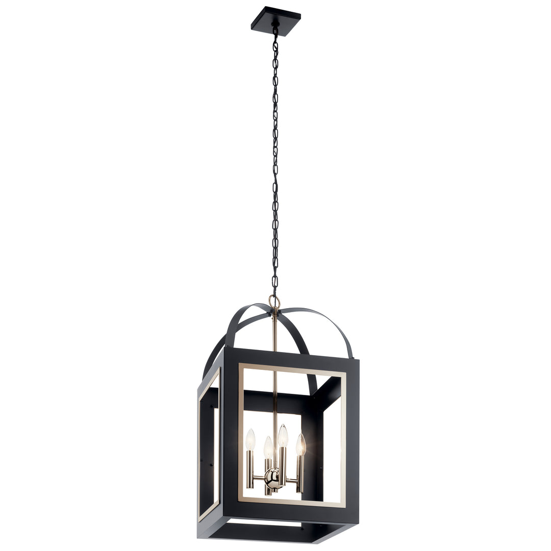 Vath Four Light Foyer Pendant in Black - available from The Lighting Shoppe, trusted by Canadian homeowners