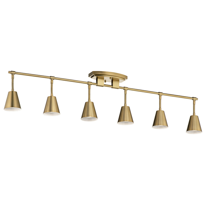 Kichler Canada - 52130BNB - Six Light Rail Light - Sylvia - Brushed Natural Brass