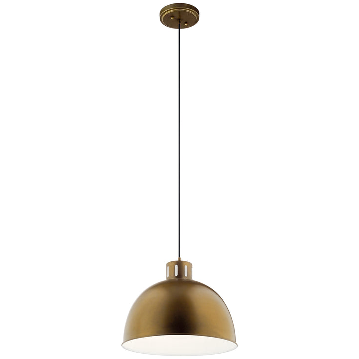 Kichler Canada - 52153NBR - One Light Pendant - Zailey - Natural Brass