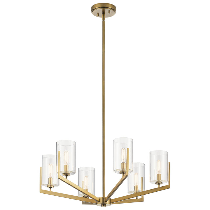 Kichler Canada - 52314BNB - Six Light Chandelier - Nye - Brushed Natural Brass