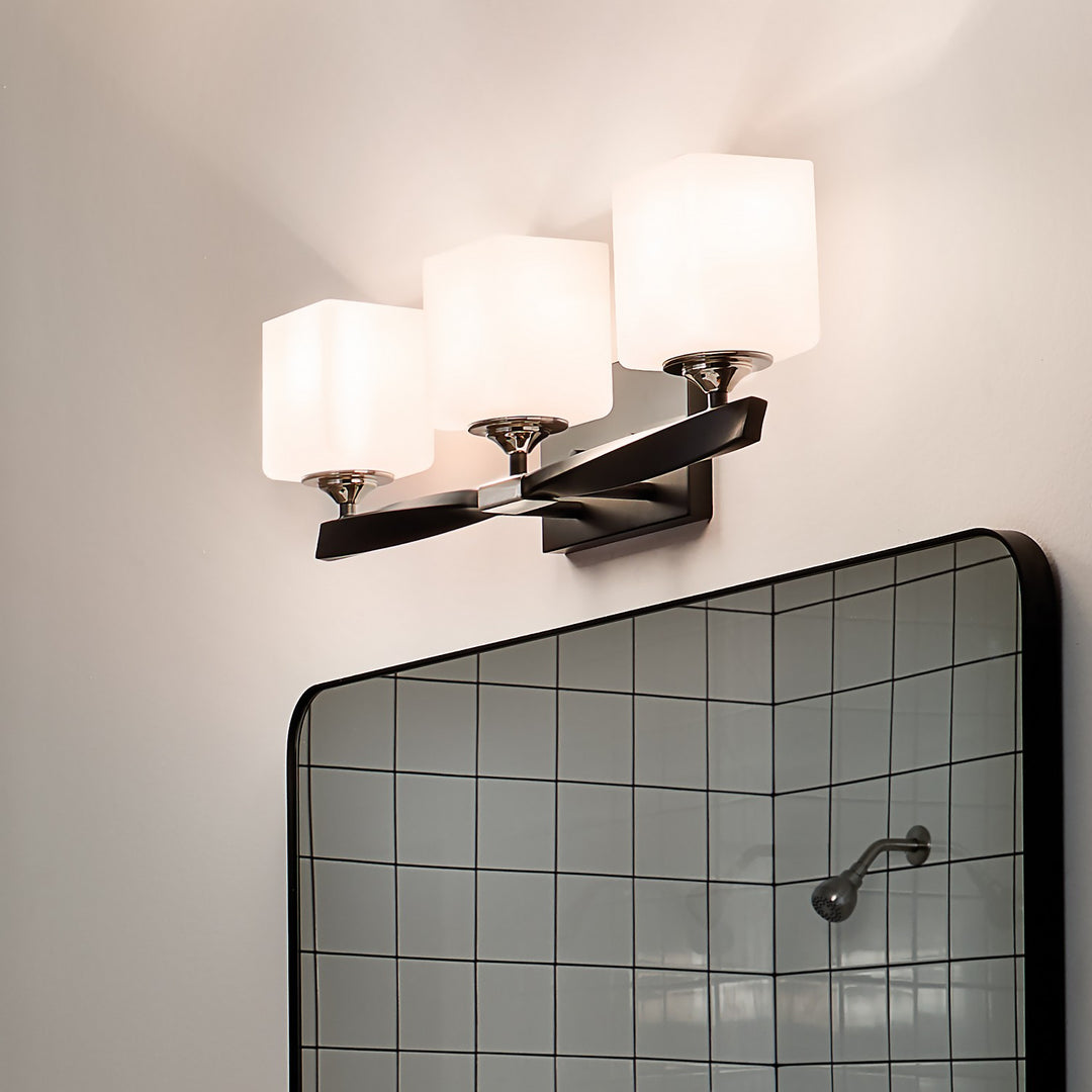 Kichler Canada - 55002BK - Three Light Bath - Marette - Black
