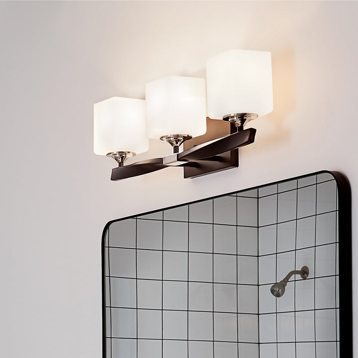 Kichler Canada - 55002BK - Three Light Bath - Marette - Black