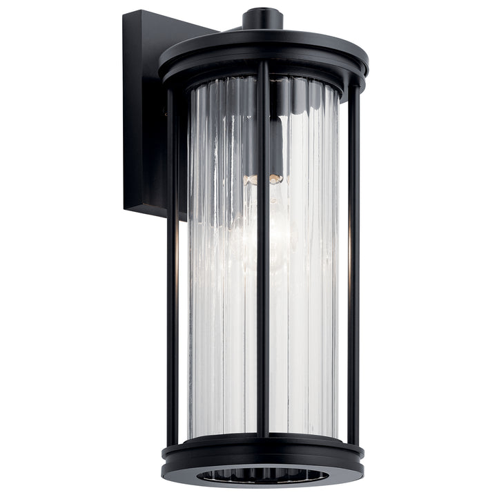 Kichler Canada - 59023BK - One Light Outdoor Wall Mount - Barras - Black