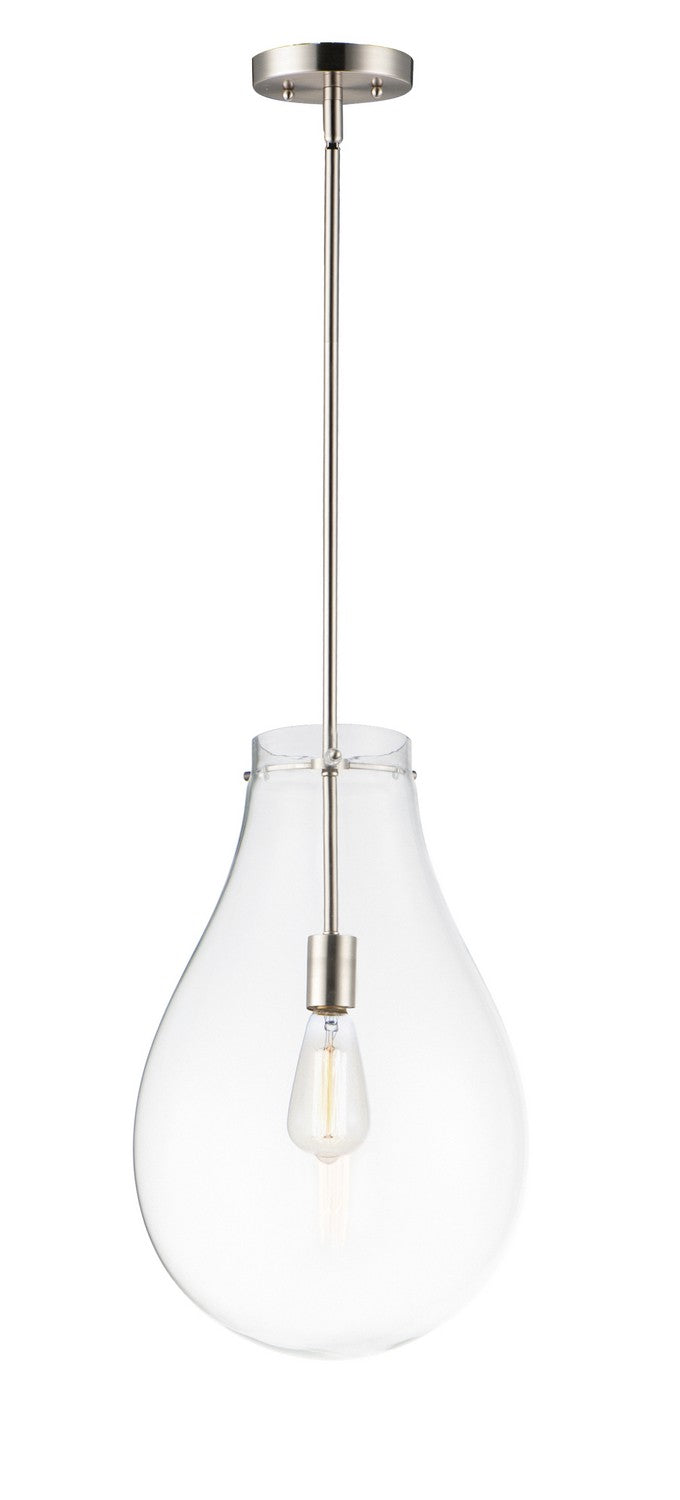 Maxim - 10162CLSN - One Light Pendant - Gourd - Satin Nickel