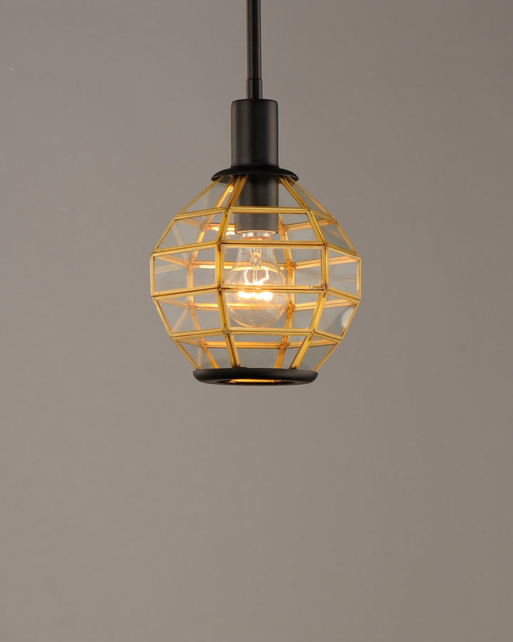 Maxim - 11541BKBUB - One Light Mini Pendant - Heirloom - Black / Burnished Brass