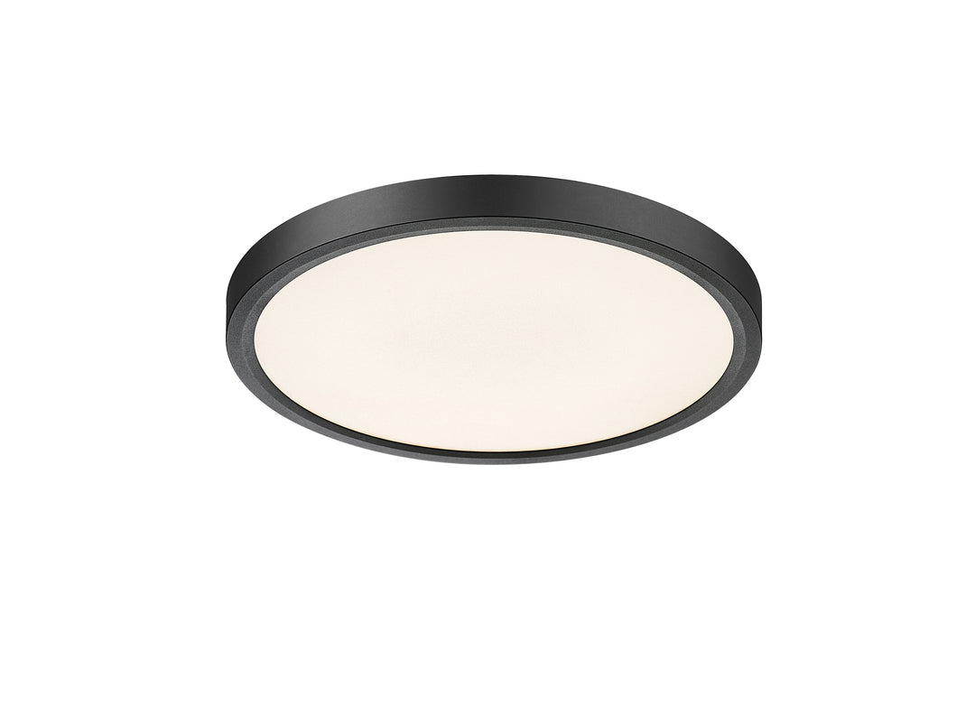 9" Slim Disk Pro-Value LED Flush Mount Black 5CCT Selectable