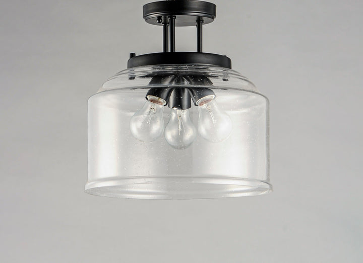 Maxim - 12271CDBK - Three Light Semi-Flush Mount - Acadia - Black