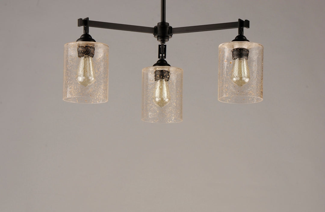 Maxim - 25273SSBZ - Three Light Chandelier - Stonehenge - Bronze