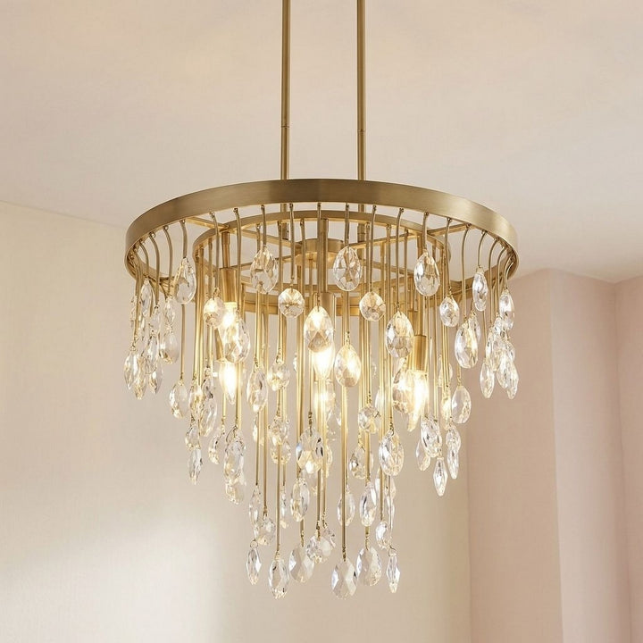 Savoy House - 1-1846-4-127 - Four Light Chandelier - Livorno - Noble Brass