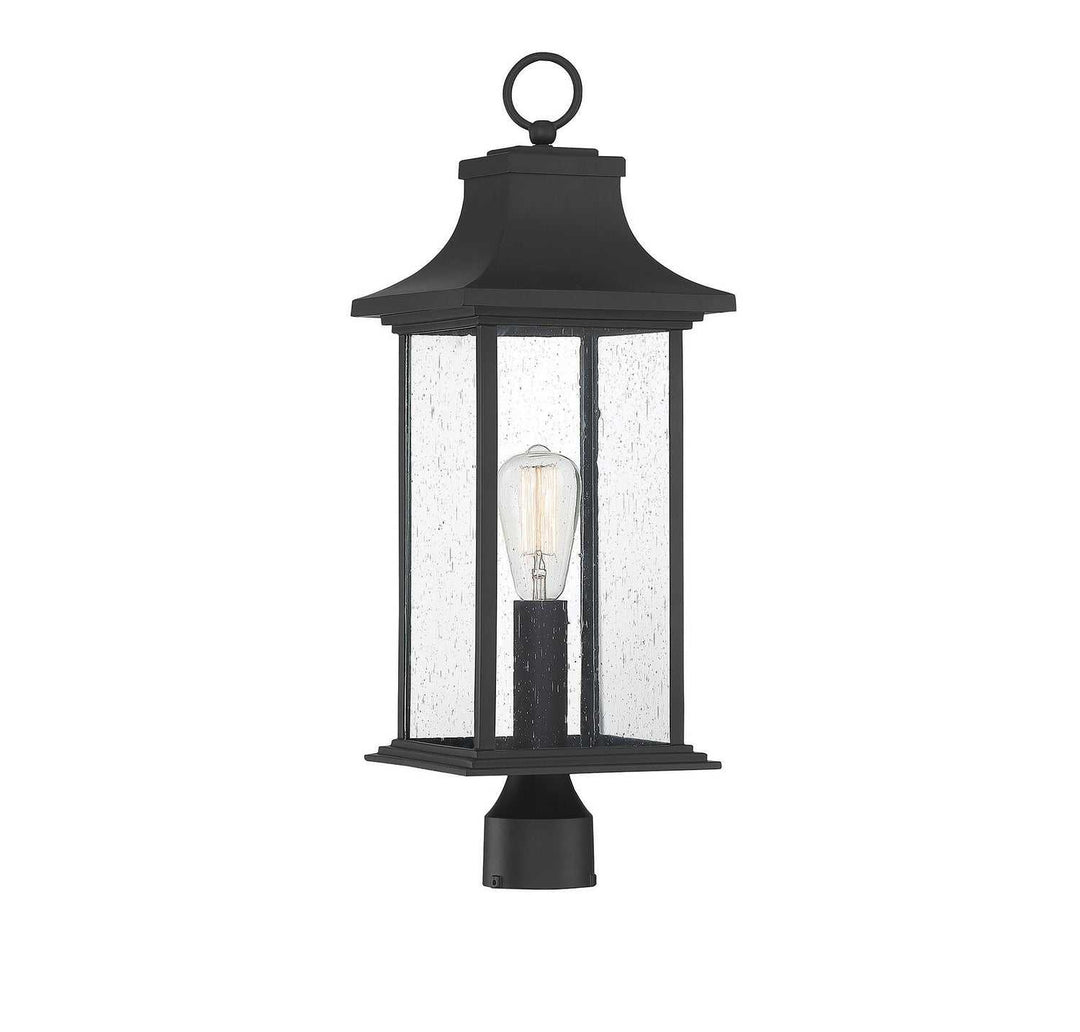Hancock One Light Post Lantern in Matte Black Savoy House