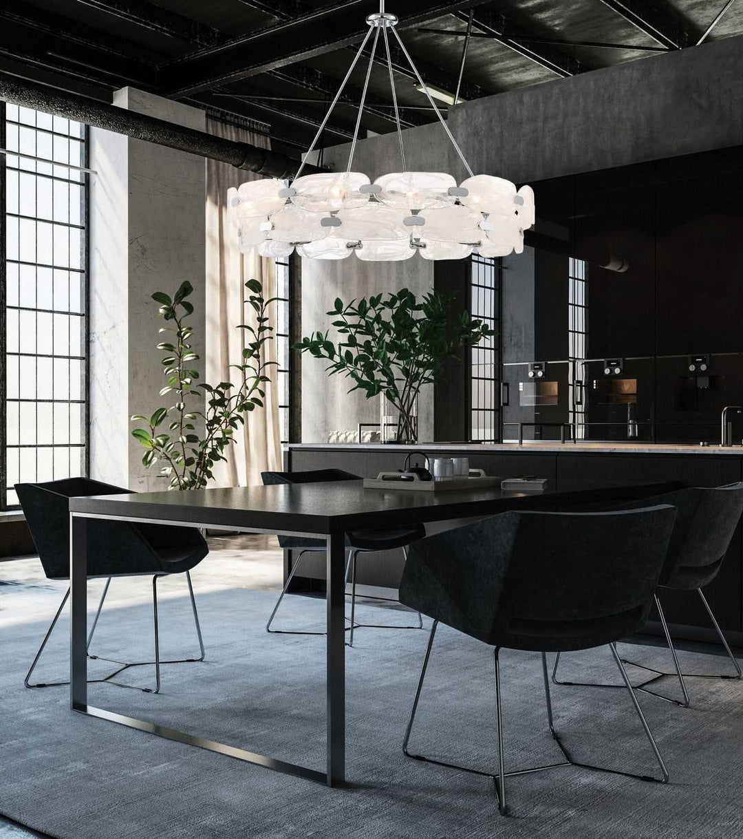 Vasare 12 Light Pendant in Chrome Savoy House