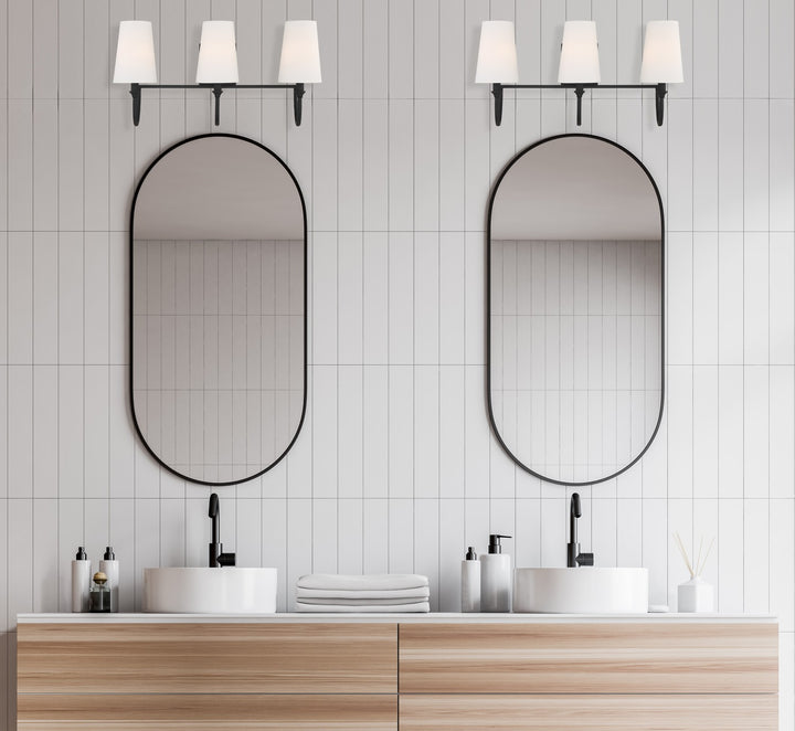 Savoy House - 8-2542-3-89 - Three Light Bath Bar - Cameron - Matte Black