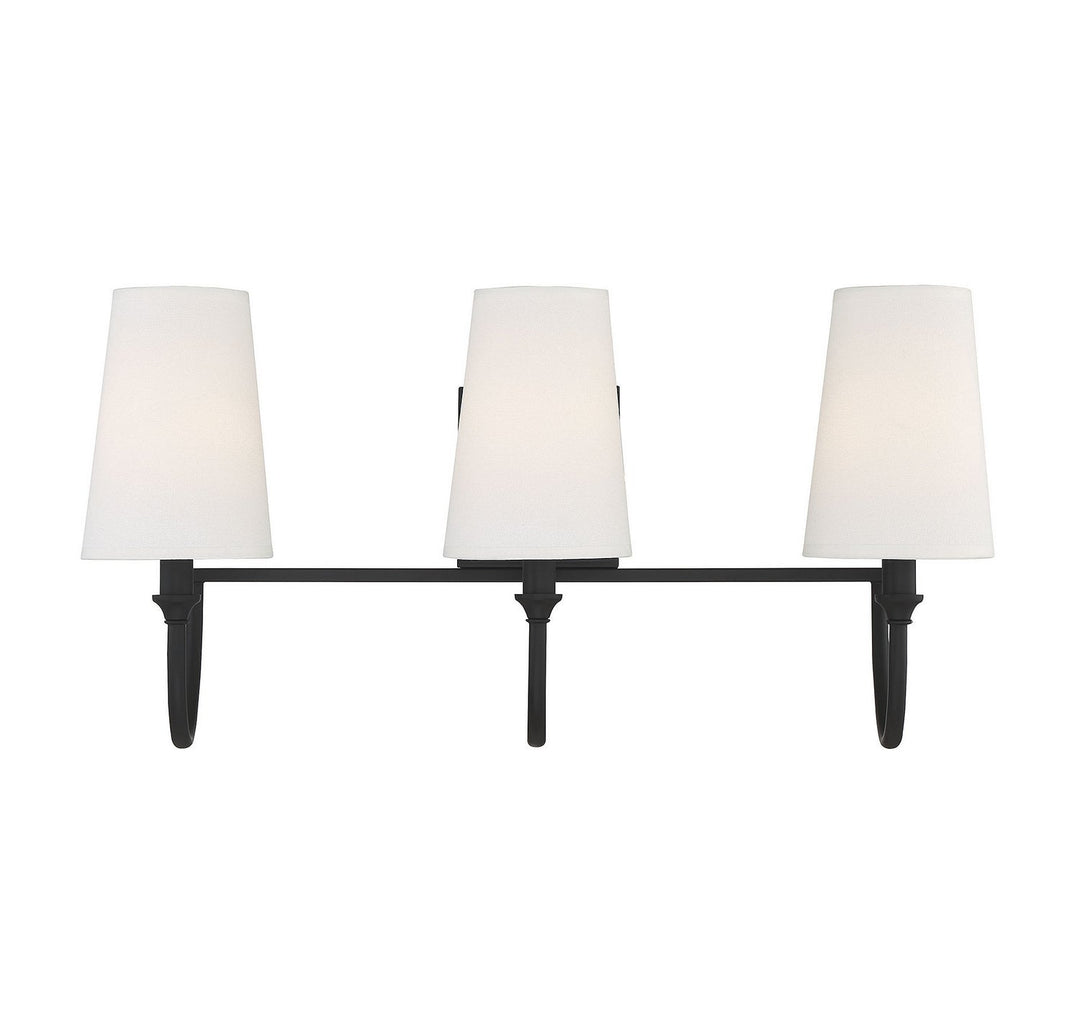 Savoy House - 8-2542-3-89 - Three Light Bath Bar - Cameron - Matte Black