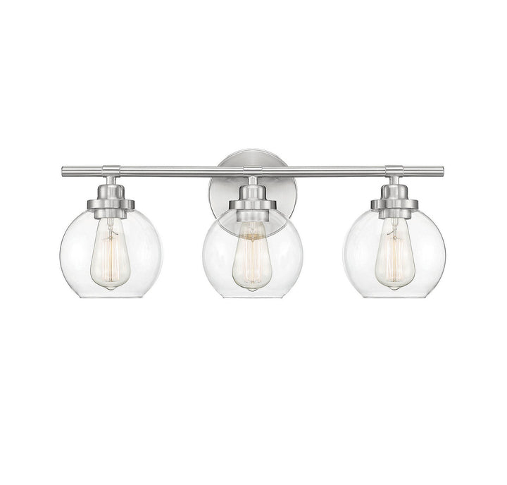 Savoy House - 8-4050-3-SN - Three Light Bath Bar - Carson - Satin Nickel