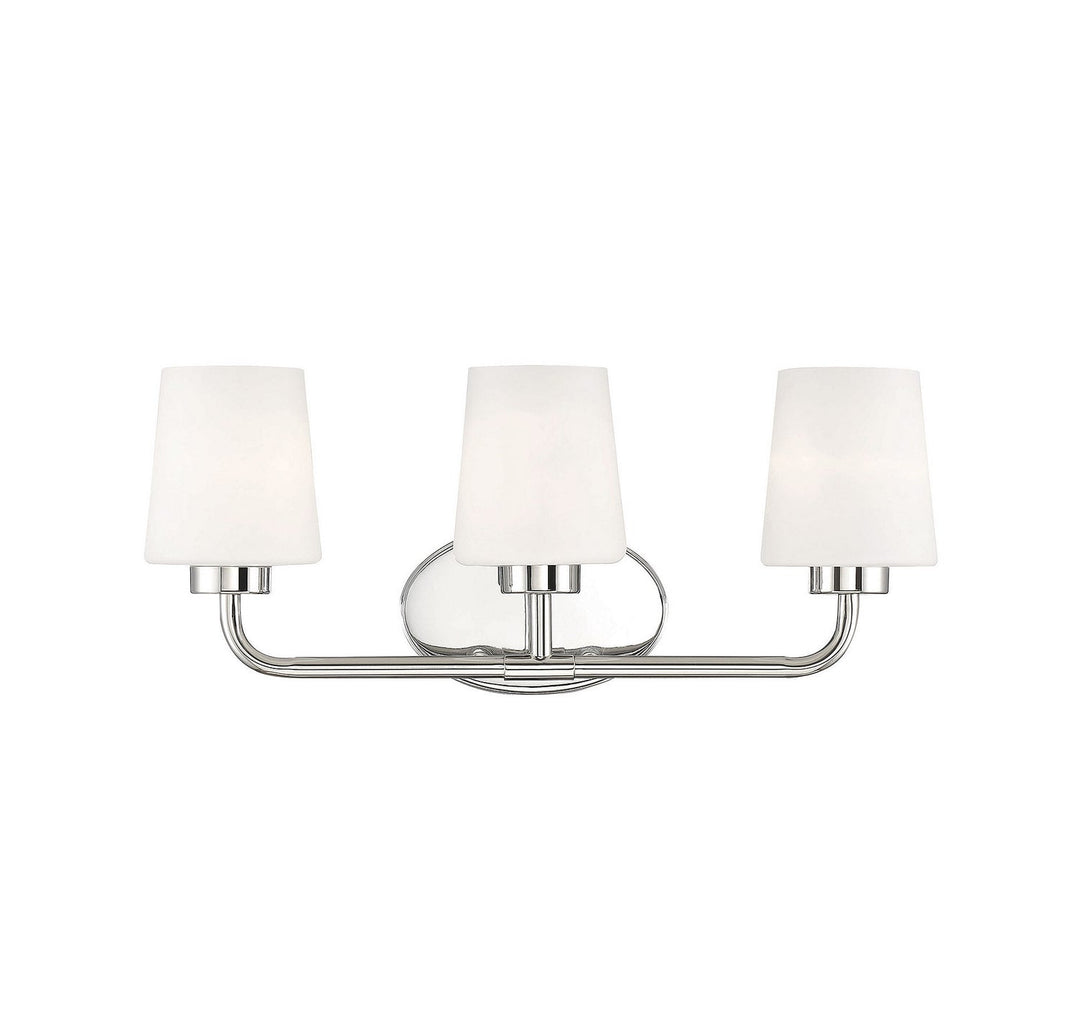 Capra Three Light Bath Bar in Polished Nickel Savoy House