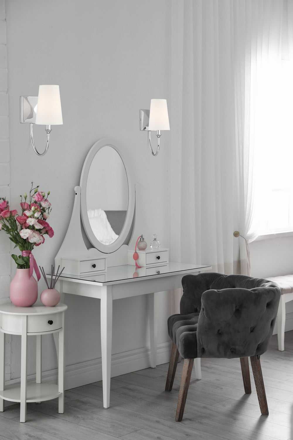 Cameron One Light Wall Sconce in Polished Nickel Savoy House