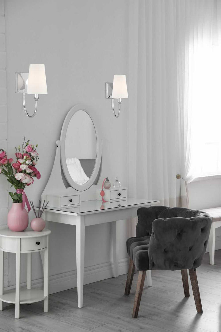 Cameron One Light Wall Sconce in Polished Nickel Savoy House