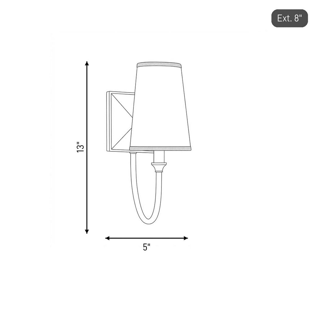 Savoy House - 9-2542-1-109 - One Light Wall Sconce - Cameron - Polished Nickel