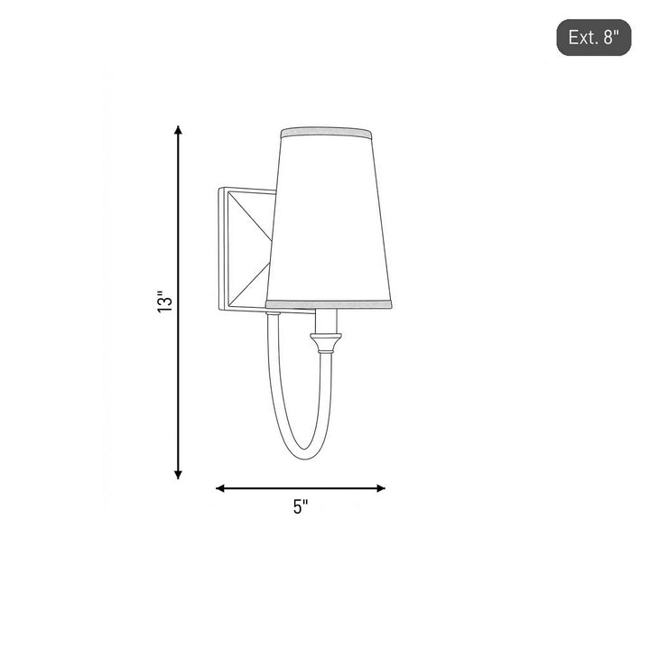Savoy House - 9-2542-1-109 - One Light Wall Sconce - Cameron - Polished Nickel