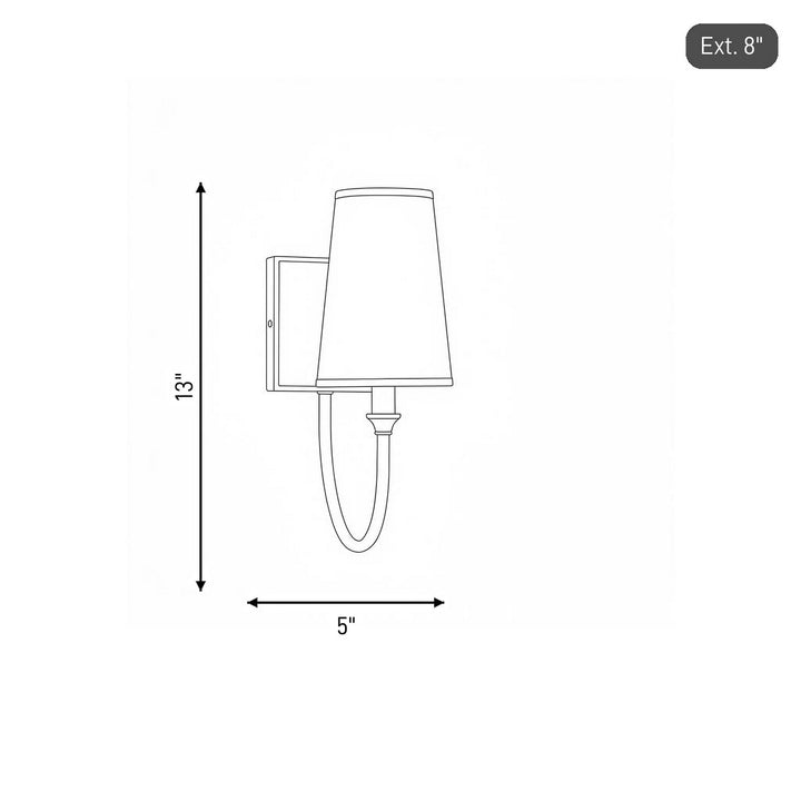 Savoy House - 9-2542-1-322 - One Light Wall Sconce - Cameron - Warm Brass