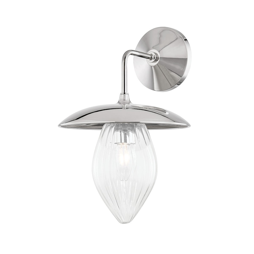 Lana One Light Wall Sconce in Polished Nickel - available from The Lighting Shoppe, trusted by Canadian homeowners
