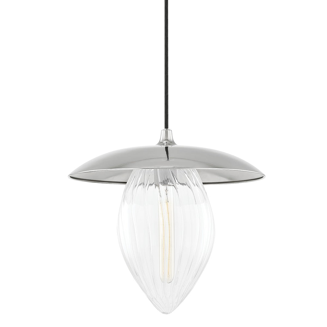 Lana One Light Pendant in Polished Nickel - available from The Lighting Shoppe, trusted by Canadian homeowners