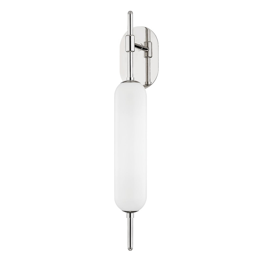 Miley One Light Wall Sconce in Polished Nickel - available from The Lighting Shoppe, trusted by Canadian homeowners