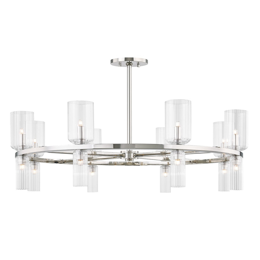 Tabitha 16 Light Chandelier in Polished Nickel - available from The Lighting Shoppe, trusted by Canadian homeowners