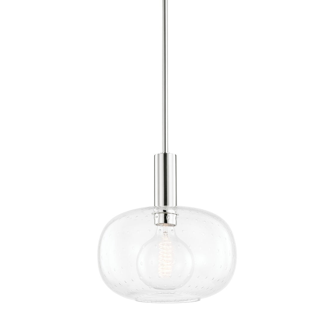Harlow One Light Pendant in Polished Nickel - available from The Lighting Shoppe, trusted by Canadian homeowners