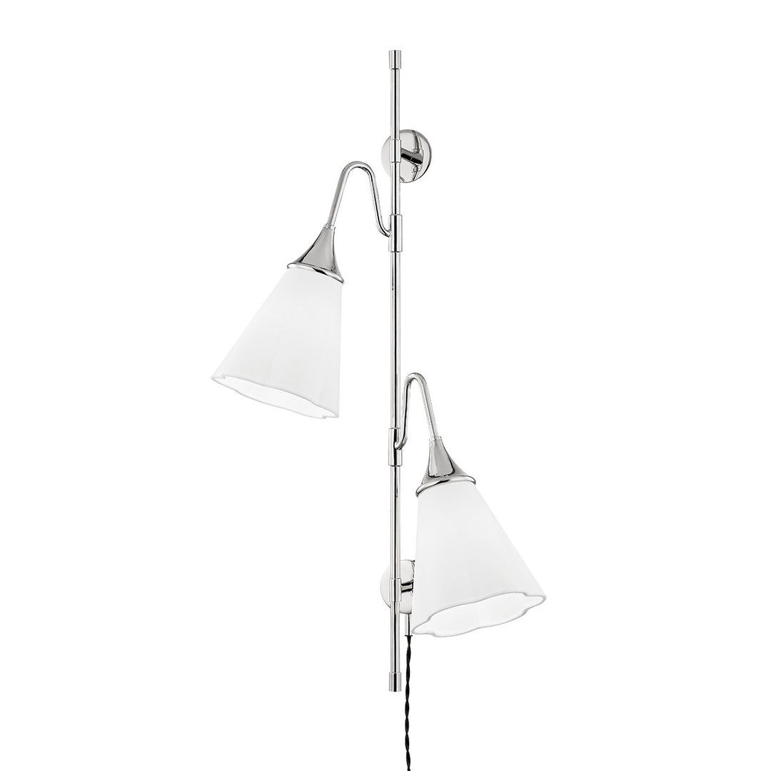 Mara Two Light Wall Sconce in Polished Nickel - available from The Lighting Shoppe, trusted by Canadian homeowners