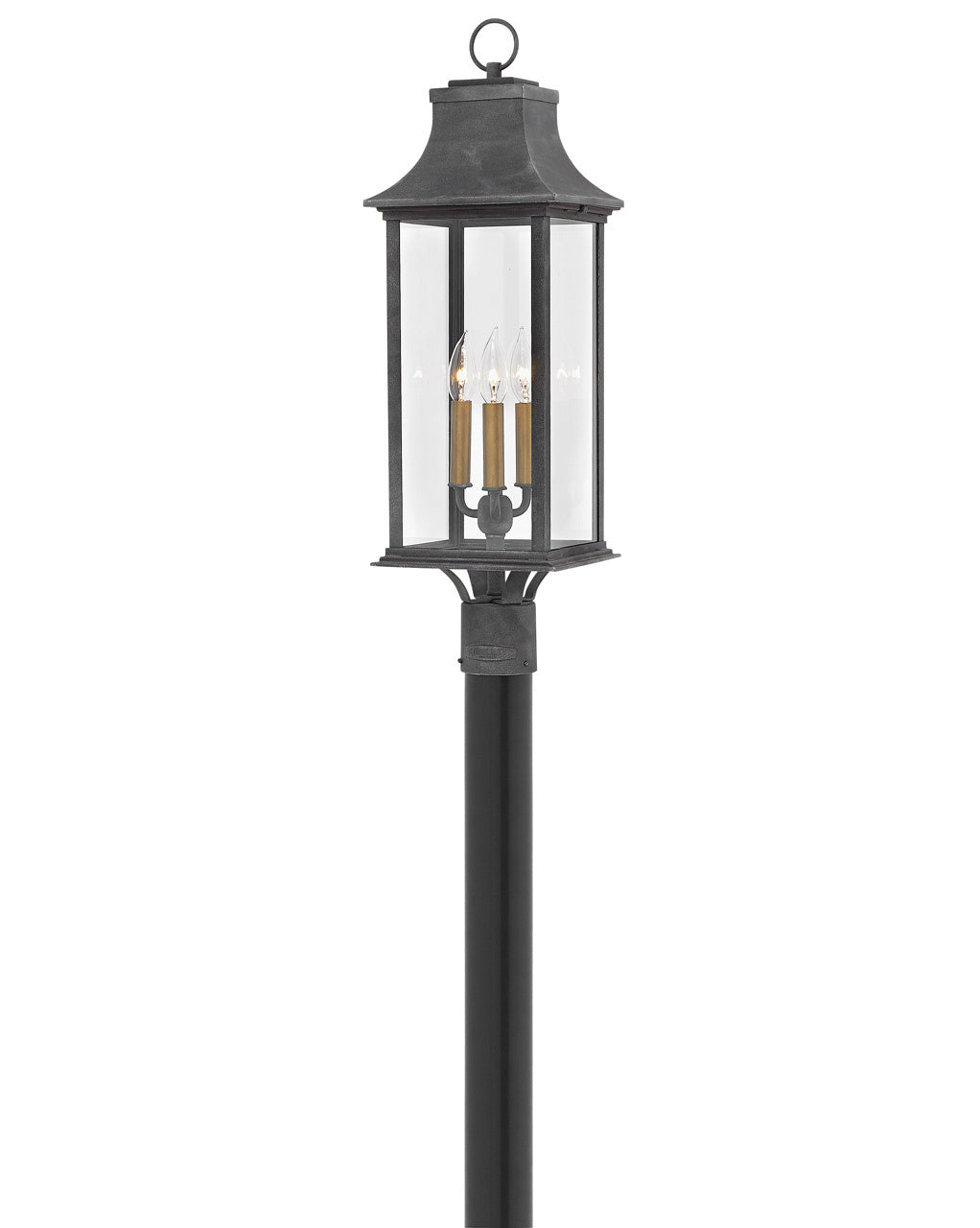 Hinkley Canada - 2931DZ-LL - LED Post Top or Pier Mount Lantern - Adair - Aged Zinc