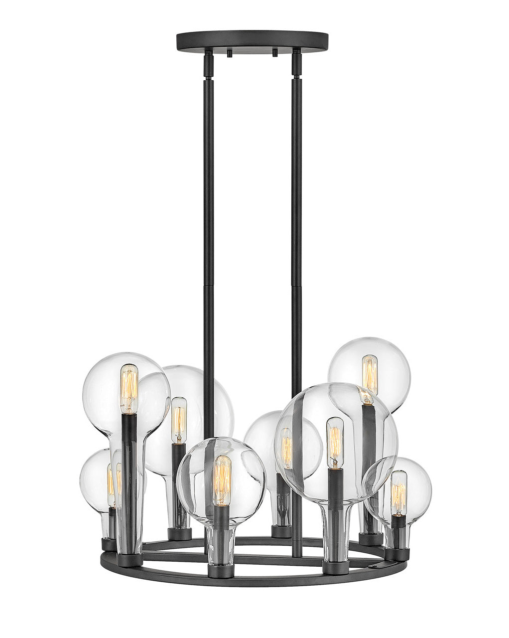 Alchemy LED Chandelier in Black - available from The Lighting Shoppe, trusted by Canadian homeowners
