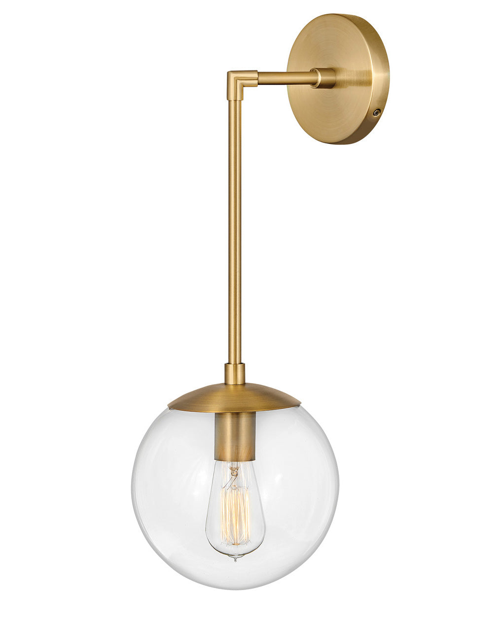 Warby LED Wall Sconce in Heritage Brass - available from The Lighting Shoppe, trusted by Canadian homeowners