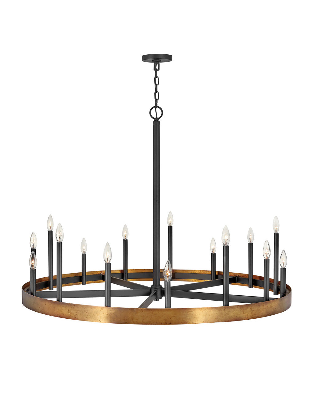 Wells LED Chandelier in Weathered Brass - available from The Lighting Shoppe, trusted by Canadian homeowners