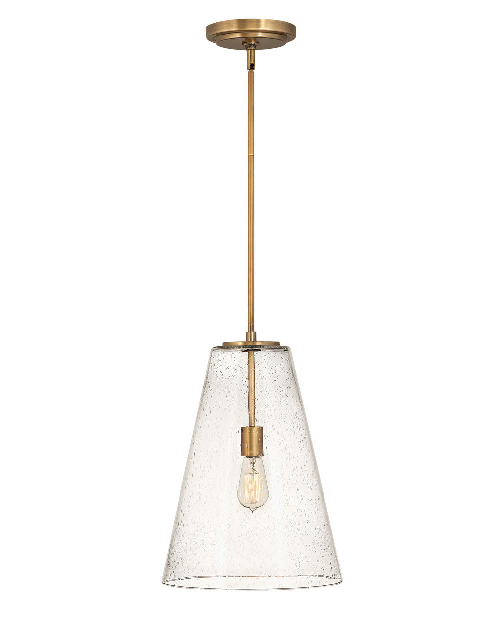 Vance LED Pendant in Heritage Brass - available from The Lighting Shoppe, trusted by Canadian homeowners