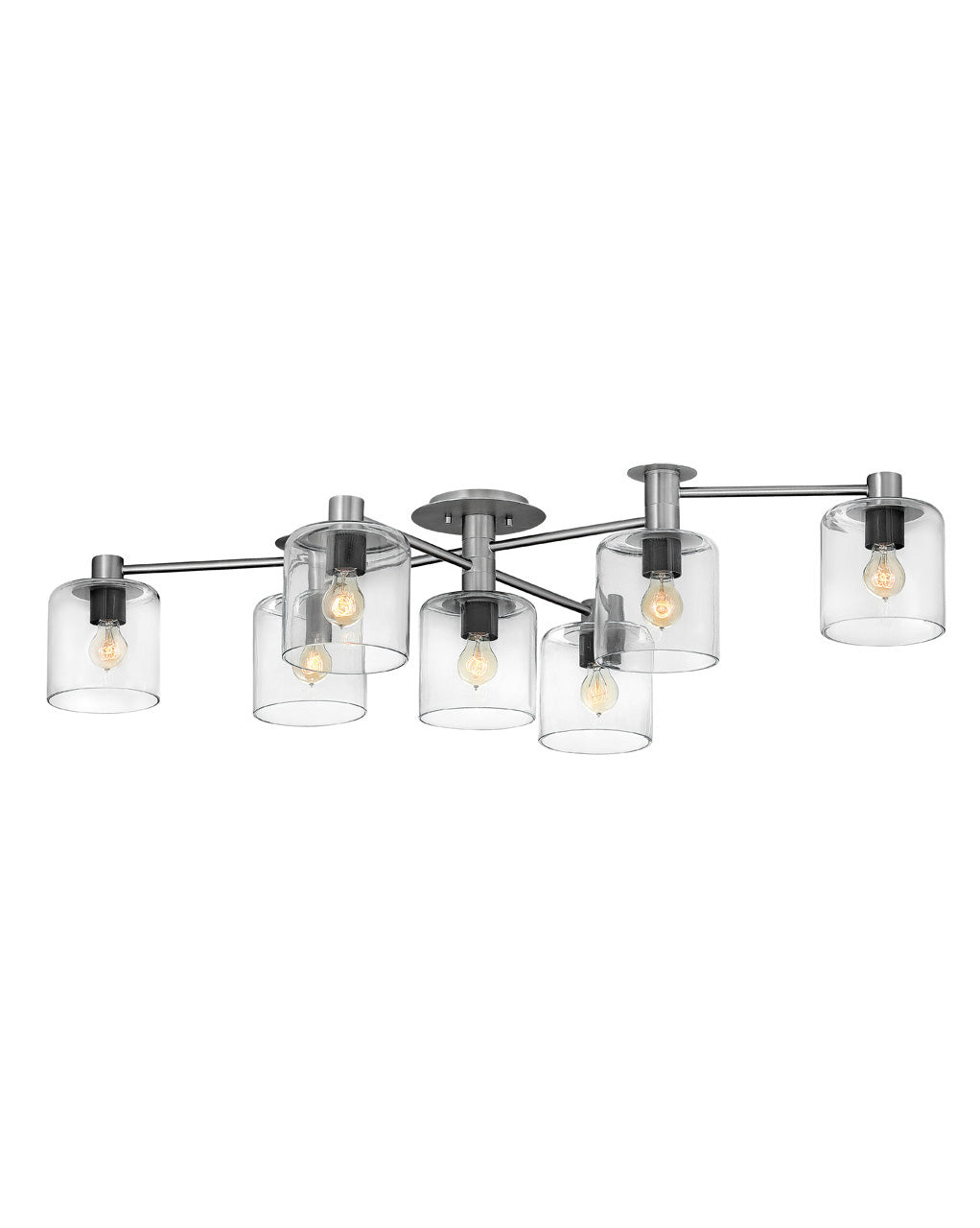 Axel LED Semi-Flush Mount in Brushed Nickel - available from The Lighting Shoppe, trusted by Canadian homeowners