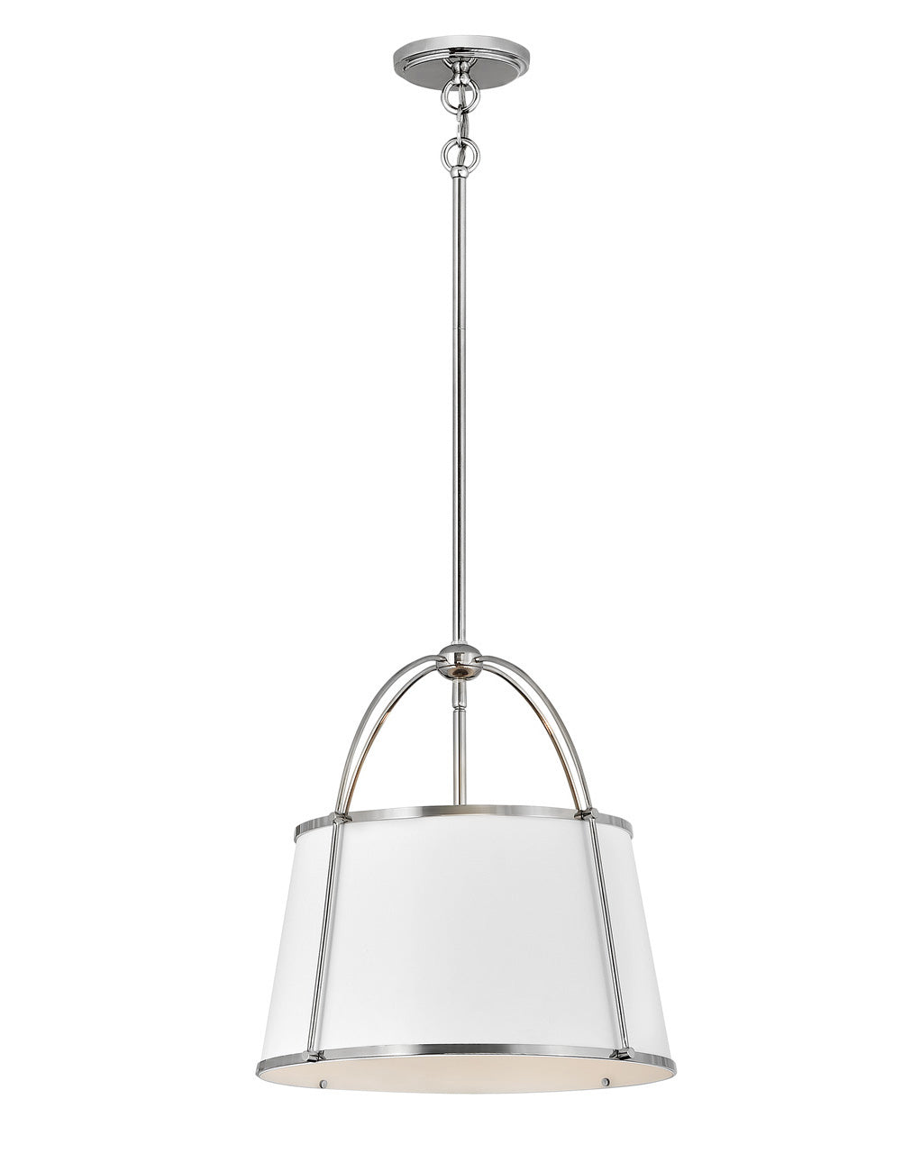 Clarke LED Pendant in Polished Nickel - available from The Lighting Shoppe, trusted by Canadian homeowners