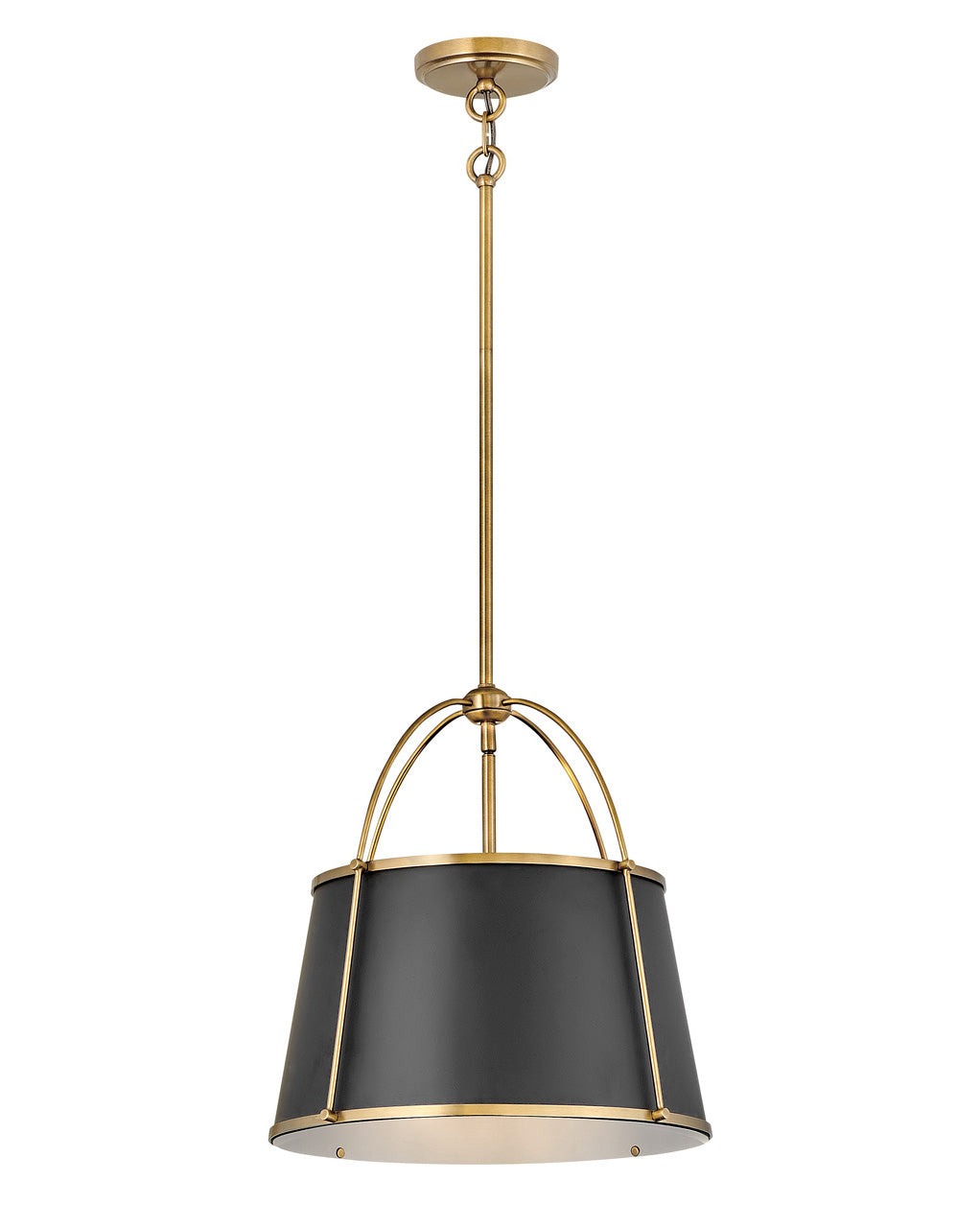 Clarke LED Pendant in Warm Brass - available from The Lighting Shoppe, trusted by Canadian homeowners