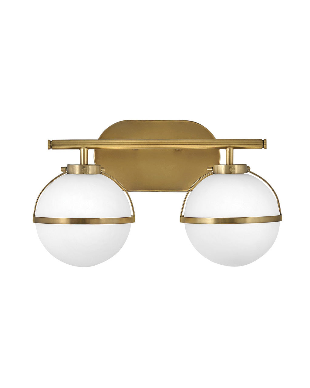 Hollis LED Vanity in Heritage Brass - available from The Lighting Shoppe, trusted by Canadian homeowners