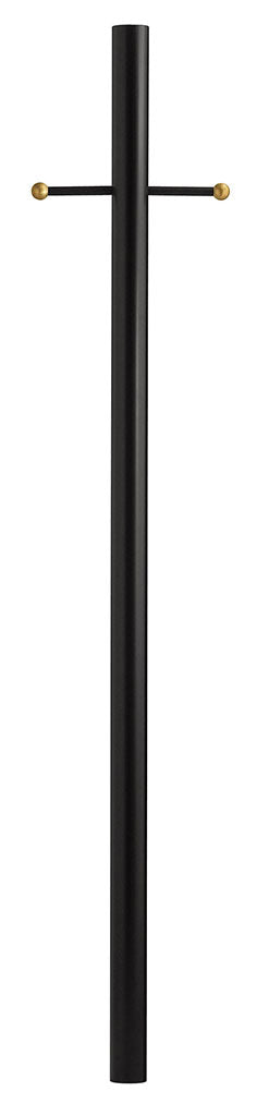 Hinkley Canada - 6661TK - 7' Direct Burial Post with Ladder Rest - 7ft Post - Textured Black