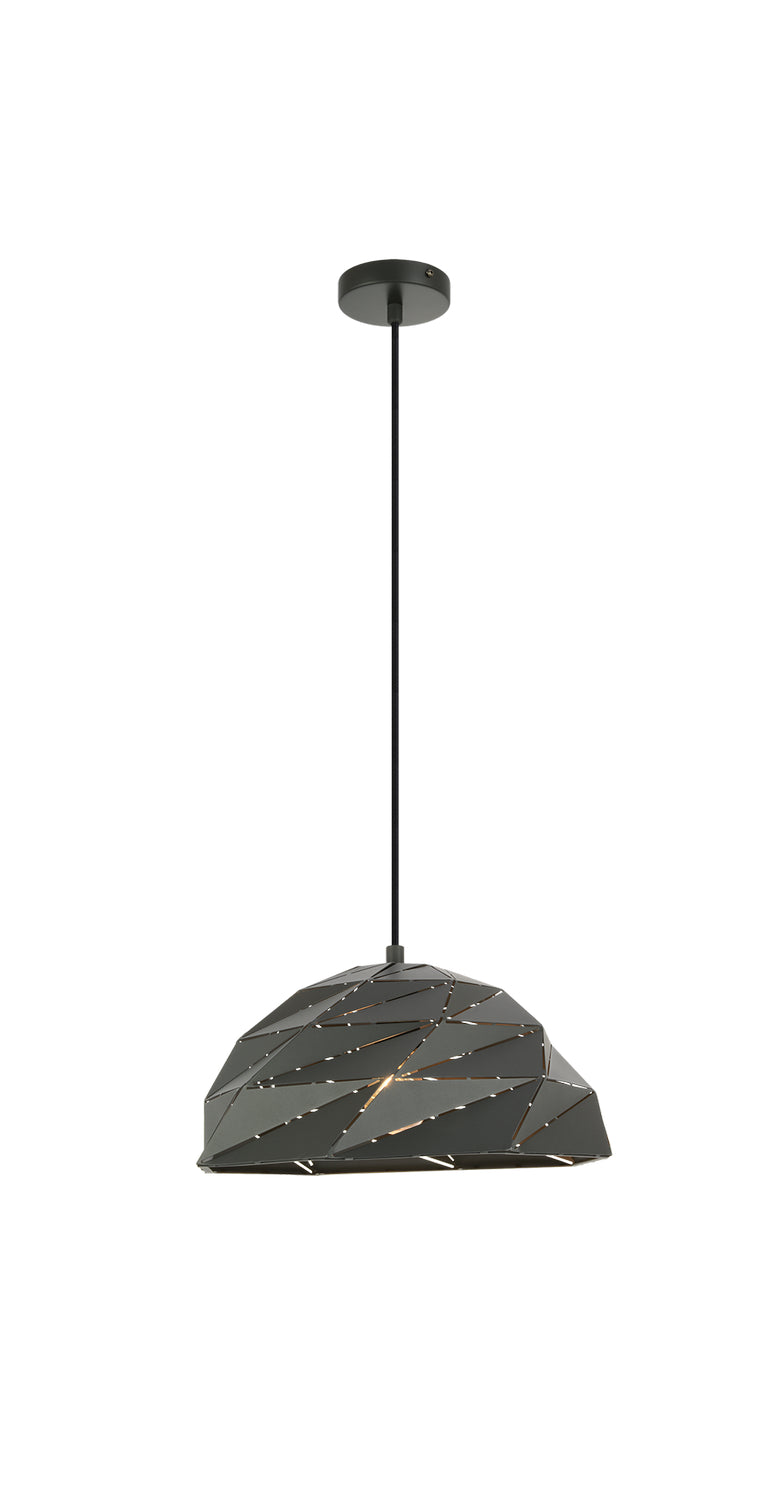 Riku One Light Pendant in Dark Grey - available from The Lighting Shoppe, trusted by Canadian homeowners