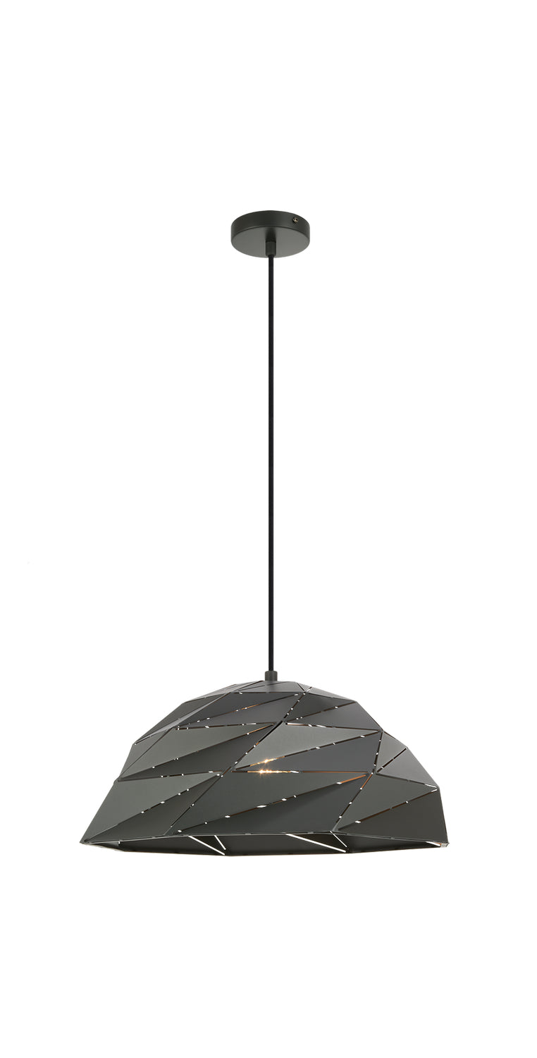 Riku One Light Pendant in Dark Grey - available from The Lighting Shoppe, trusted by Canadian homeowners