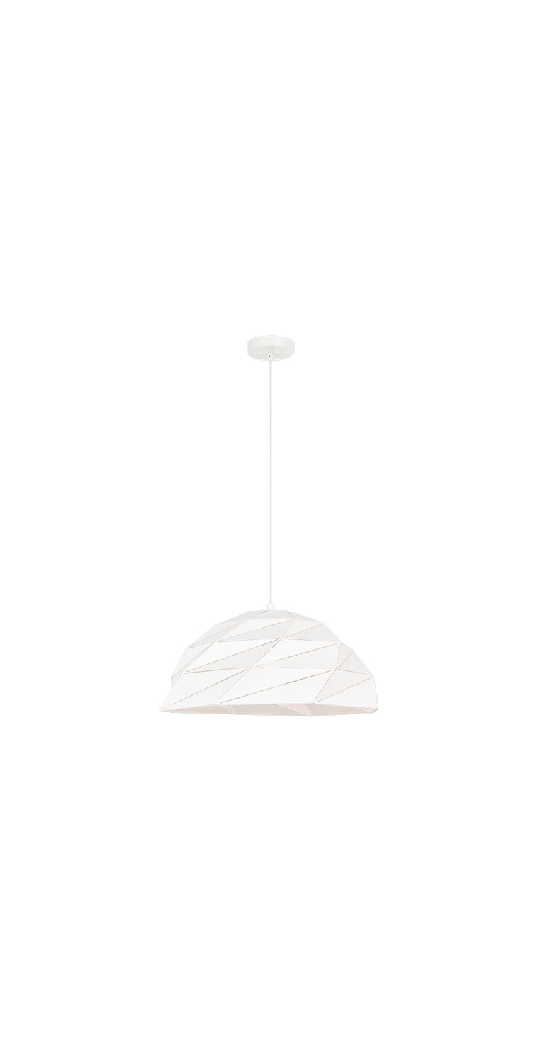 Riku One Light Pendant in White - available from The Lighting Shoppe, trusted by Canadian homeowners