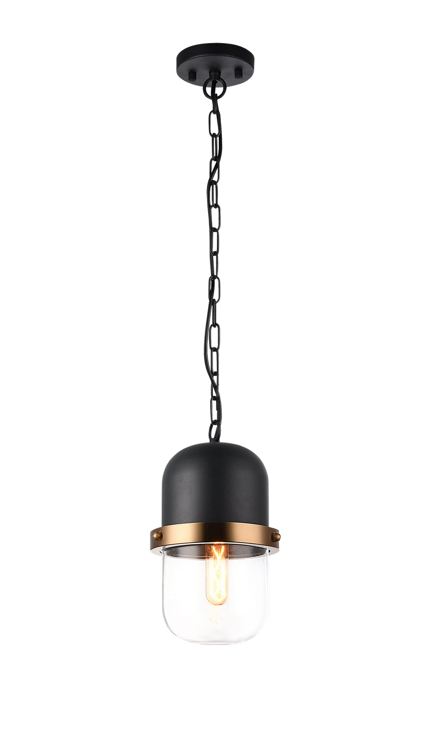 Tillie One Light Pendant in Matte Black - available from The Lighting Shoppe, trusted by Canadian homeowners