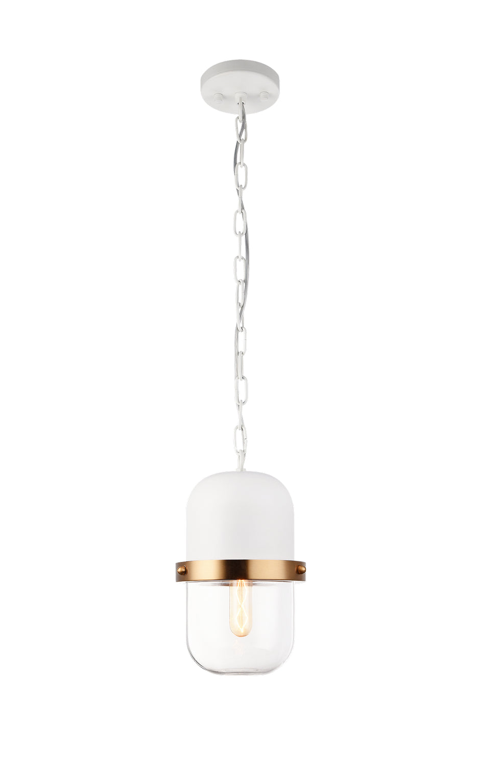 Tillie One Light Pendant in White - available from The Lighting Shoppe, trusted by Canadian homeowners